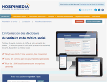 Tablet Screenshot of hospimedia.fr